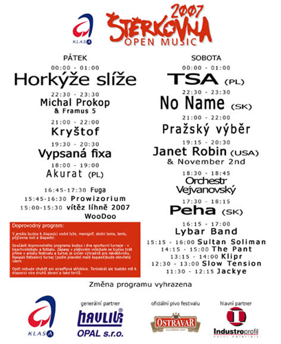 Štěrkovna Open Music 2007